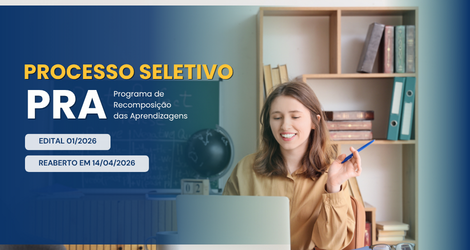 SRE Caratinga reabre as inscrições do Edital nº 01/2026 que visa a seleção de profissionais para atuar no Programa de Recomposição das Aprendizagens em 2026